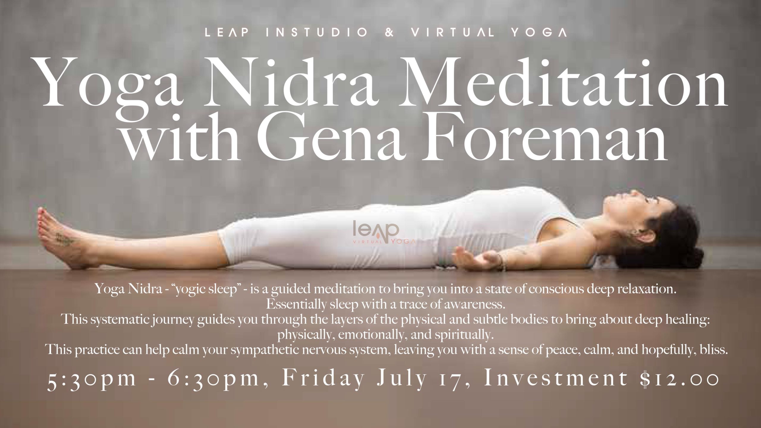 Leap Yoga Nidra Meditation Workshop with Gena Foreman | Leap Yoga